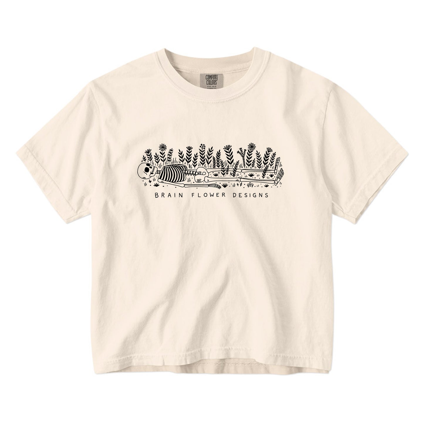 Brain Flower Designs Crop T *preorder ships 11/11