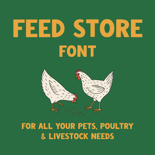 Feed Store font